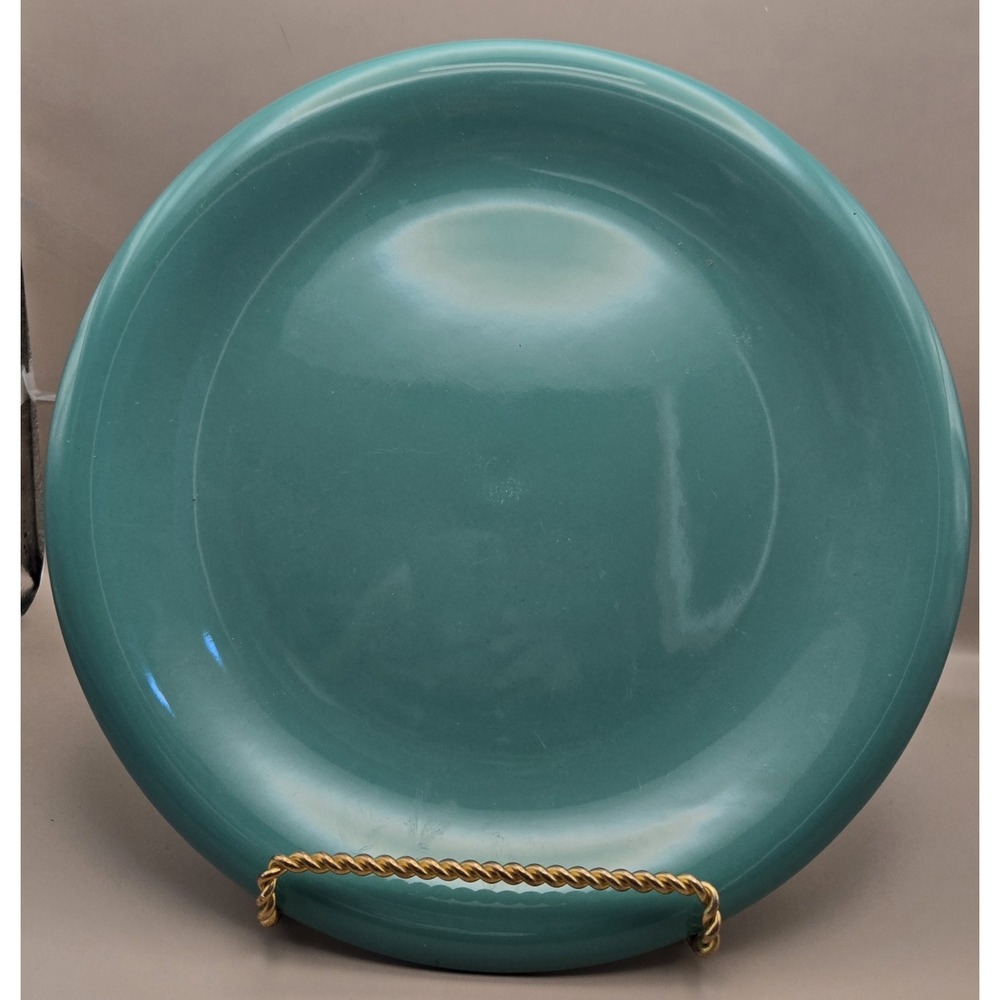 Vintage Turquoise Platter 12" Heavy Stoneware‎ By Barker & Stuart  1990